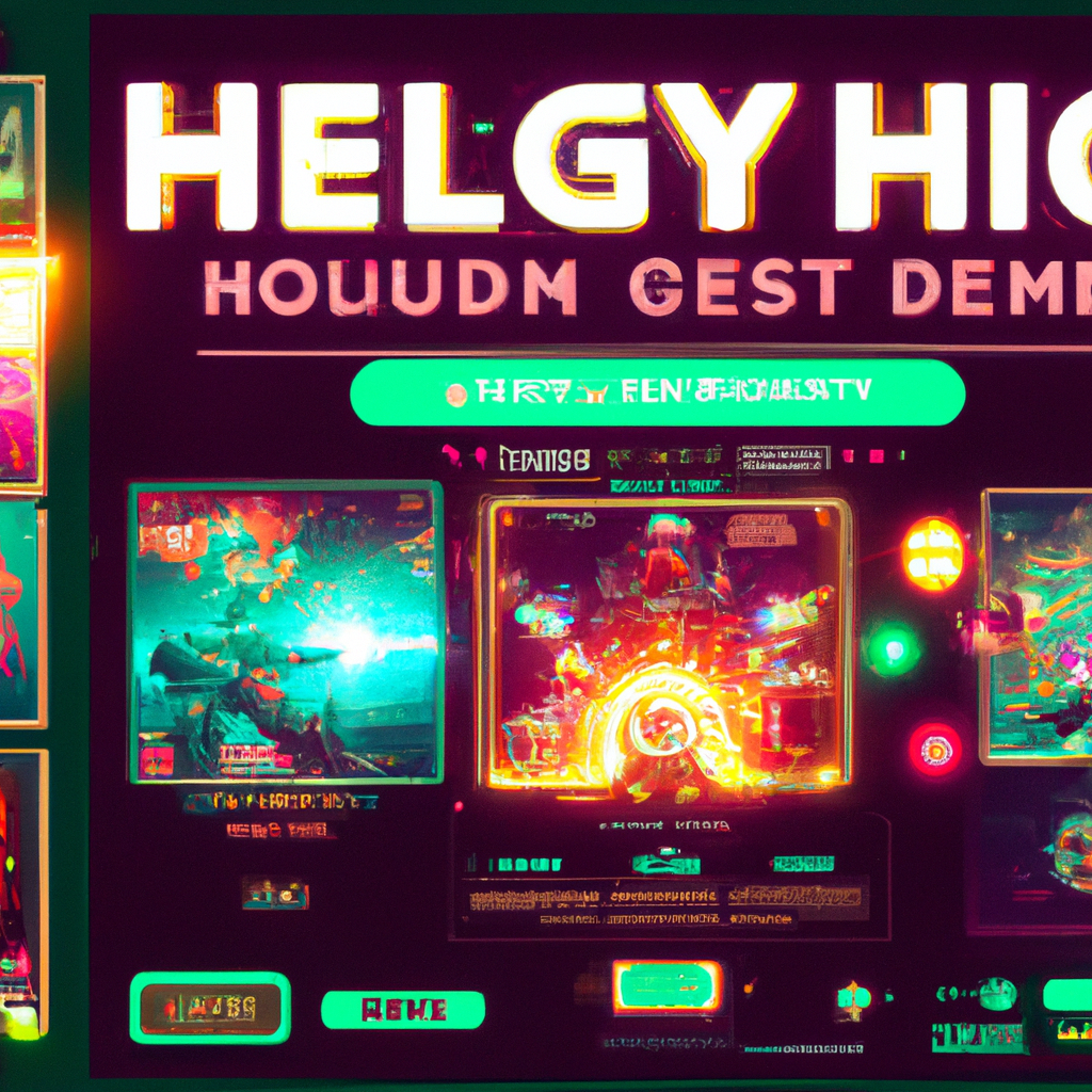 ArcadeFoundry hero collage: neon cabinets, HUD overlays, small devs playtesting