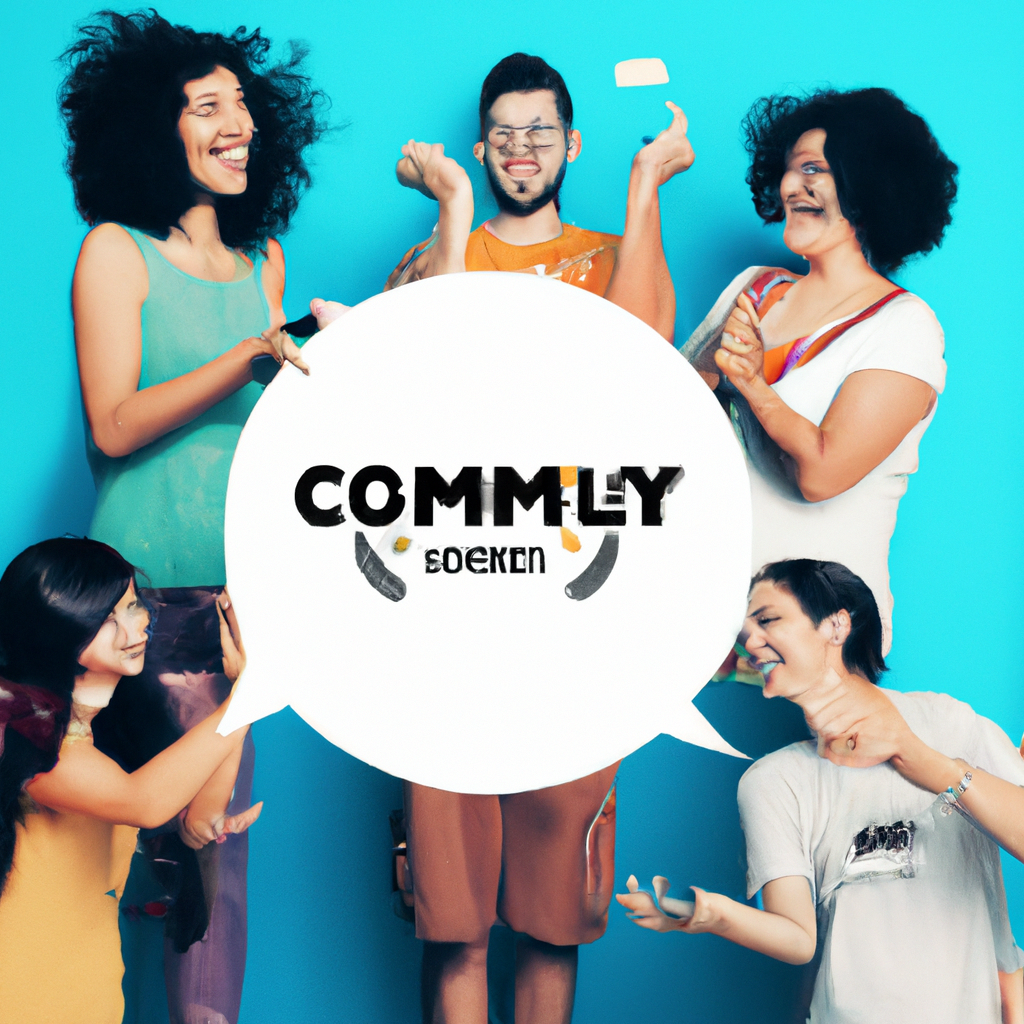 Community playtest: small group gathered around a monitor, laughing, pointing